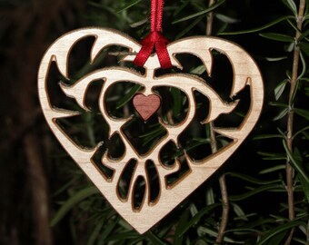 Tree ornament Inlaid Heart