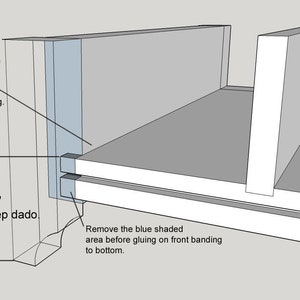 Plan for Jewelry Cabinet Plan with rotating pull-out panels and 8 drawers. PDF Plan only, no physical product image 4