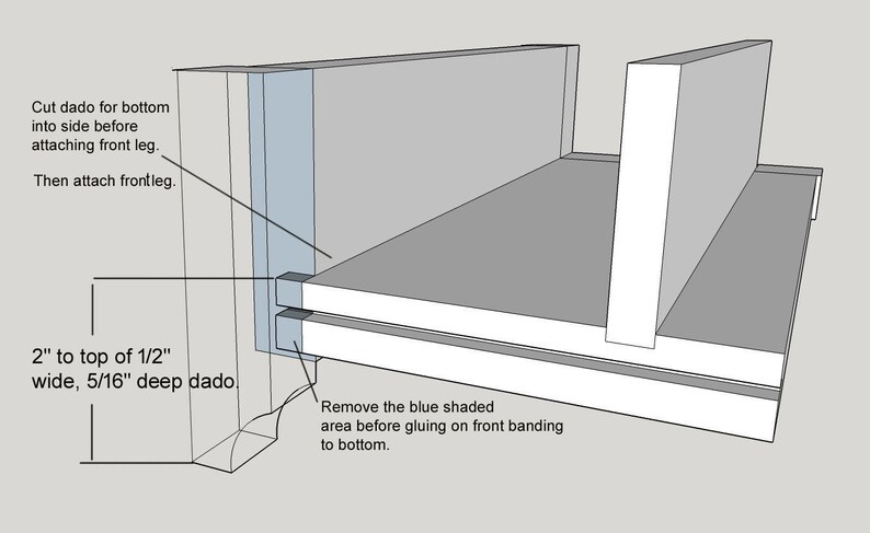 Plan for Jewelry Cabinet Plan with rotating pull-out panels and 8 drawers. PDF Plan only, no physical product image 4