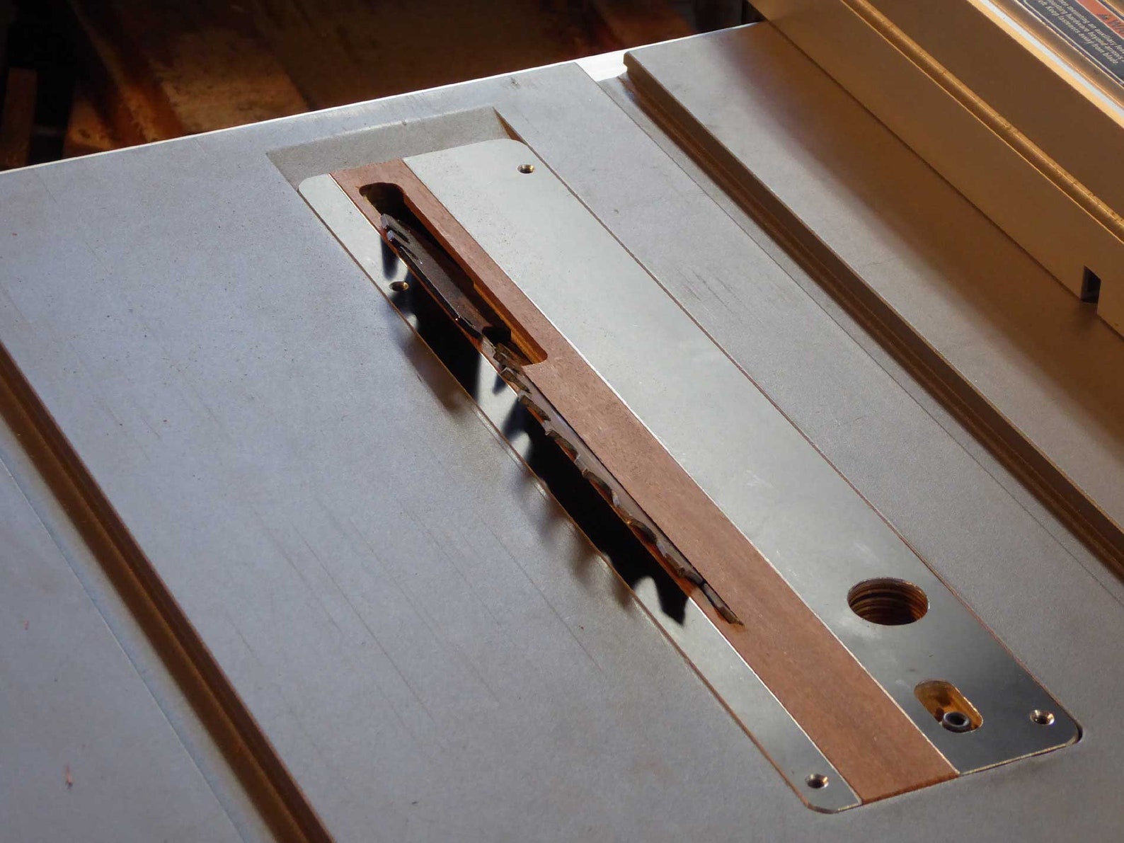 R4514 Ridgid Table Saw Zero Clearance Throat Insert Anodized Etsy R4514 Ridgid Table Saw Zero Clearance Throat Insert Anodized Etsy