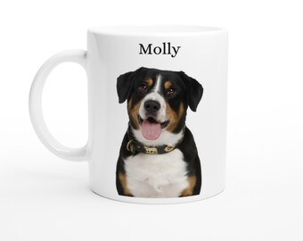 Tazza personalizzata con foto per animali domestici / Tazza in ceramica bianca personalizzata (11 once)