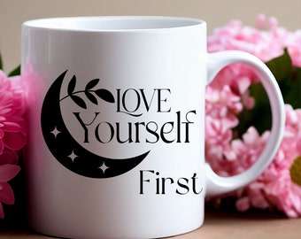 Embrace Yourself: Self-Love White Ceramic Mug - 11oz Gift Mug