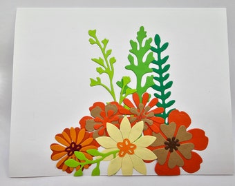 Blank Floral Notecard