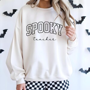 Spooky Teacher PNG | Halloween Teacher SVG | Cute Teacher Fall Shirt Design | Halloween Classroom PNG | Digital Download | Teacher Gift