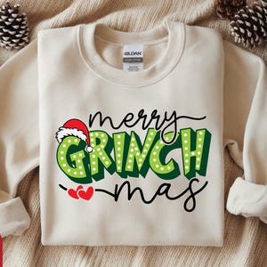 Cheerful Green Christmas Character Shirt Design | Cute Holiday SVG PNG | Festive Santa Hat Clipart | Retro Holiday Text Sublimation