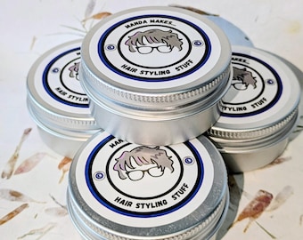 Natural Hair Styling Clay Pomade. Chemical & Fragrance-Free, Medium Hold. Minimum ingredients, maximum impact.