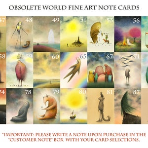 Set Of Obsolete World Note Cards image 2