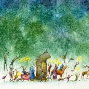 With Pinned Hopes And Lighted Dreams - fine art reproduction