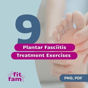 Plantar Fasciitis Recovery Program, Foot Pain Relief Exercises PDF PNG, Heel Pain Stretching Routine, Digital Download