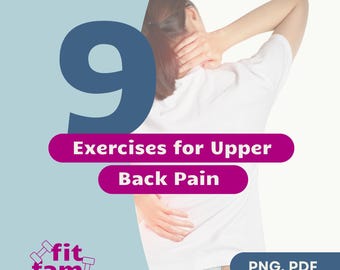 Tratamiento para el dolor de espalda alta, Ejercicios para la espalda alta, Ejercicios para aliviar el dolor de espalda, PDF para aliviar el dolor de cuello, Corrector de postura, Dolor de espalda después de dormir