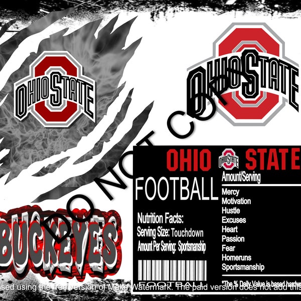 ohio state football tumbler wrap