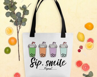 Bubble tea, Tote bag