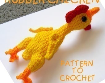 PATTERN - Rubber Chicken amigurumi