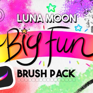 Big Fun Brush pack for Procreate | Realistic Art, Calligraphy, Manga Brushes, Sketching Brushes - Digital Painting Brushes for IPad