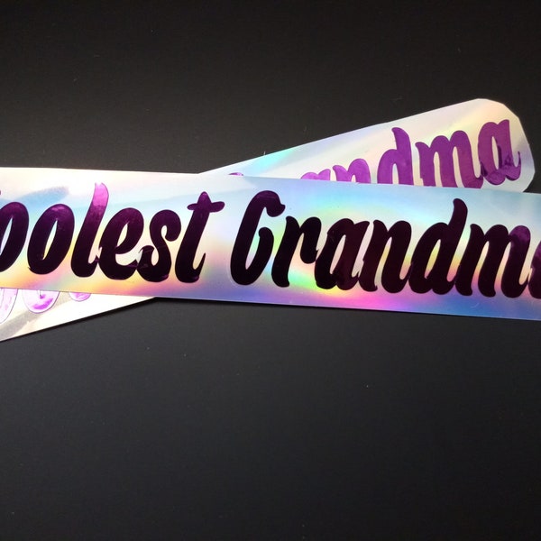 Coolest Grandma Vinyl sticker