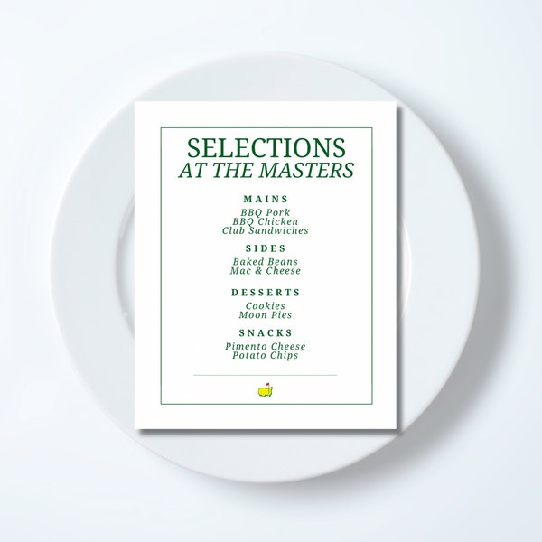 Masters Tournament - Etsy