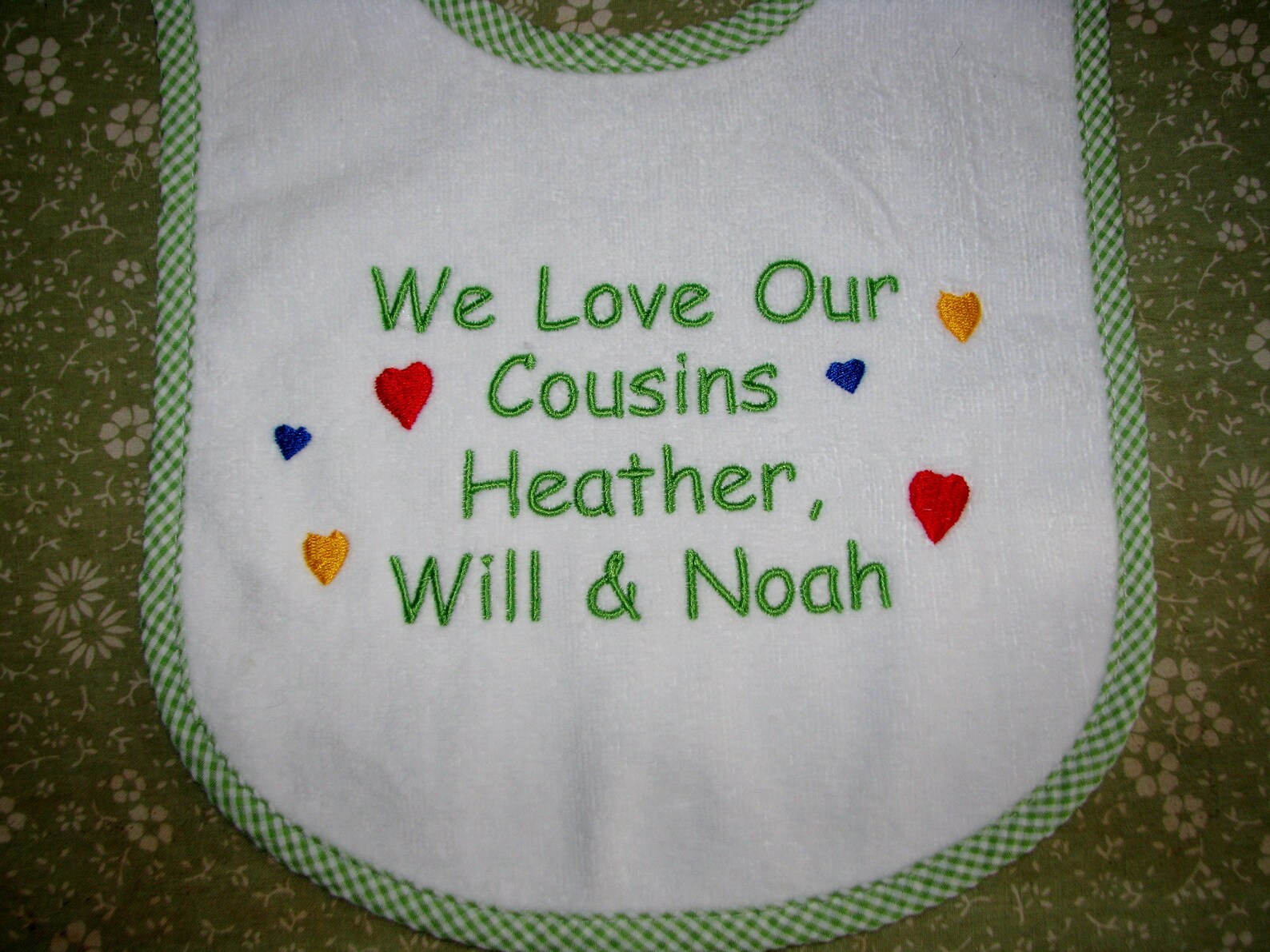 I Love My Cousins Personalized Baby Bib or Bodysuit. 3 Sizes - Etsy