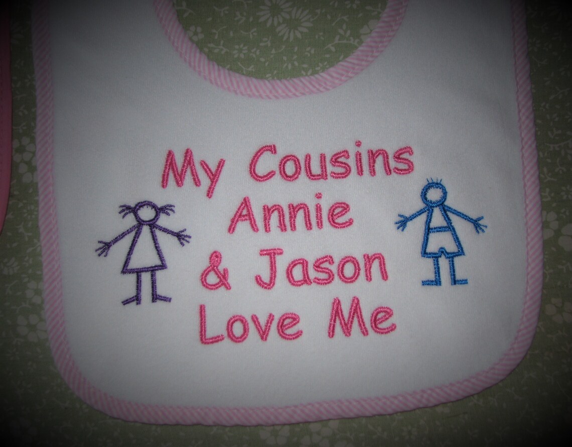 My Big Cousins Love Me Personalized Baby Bib or Bodysuit. 3 Etsy