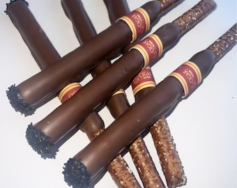 Chocolate Covered Cigar Pretzel Stick