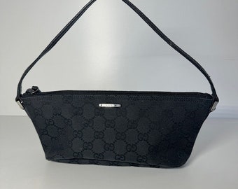 Bolso mini vintage de lona Gucci GG