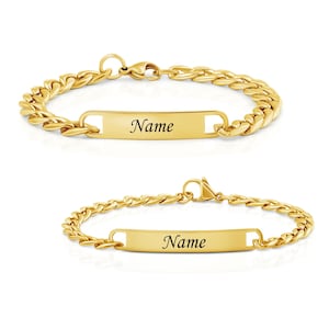 Partner bracelets with engraving - Personalized bracelets - Bracelet with engraving - Friendship bracelet - Personalizable partner bracelet