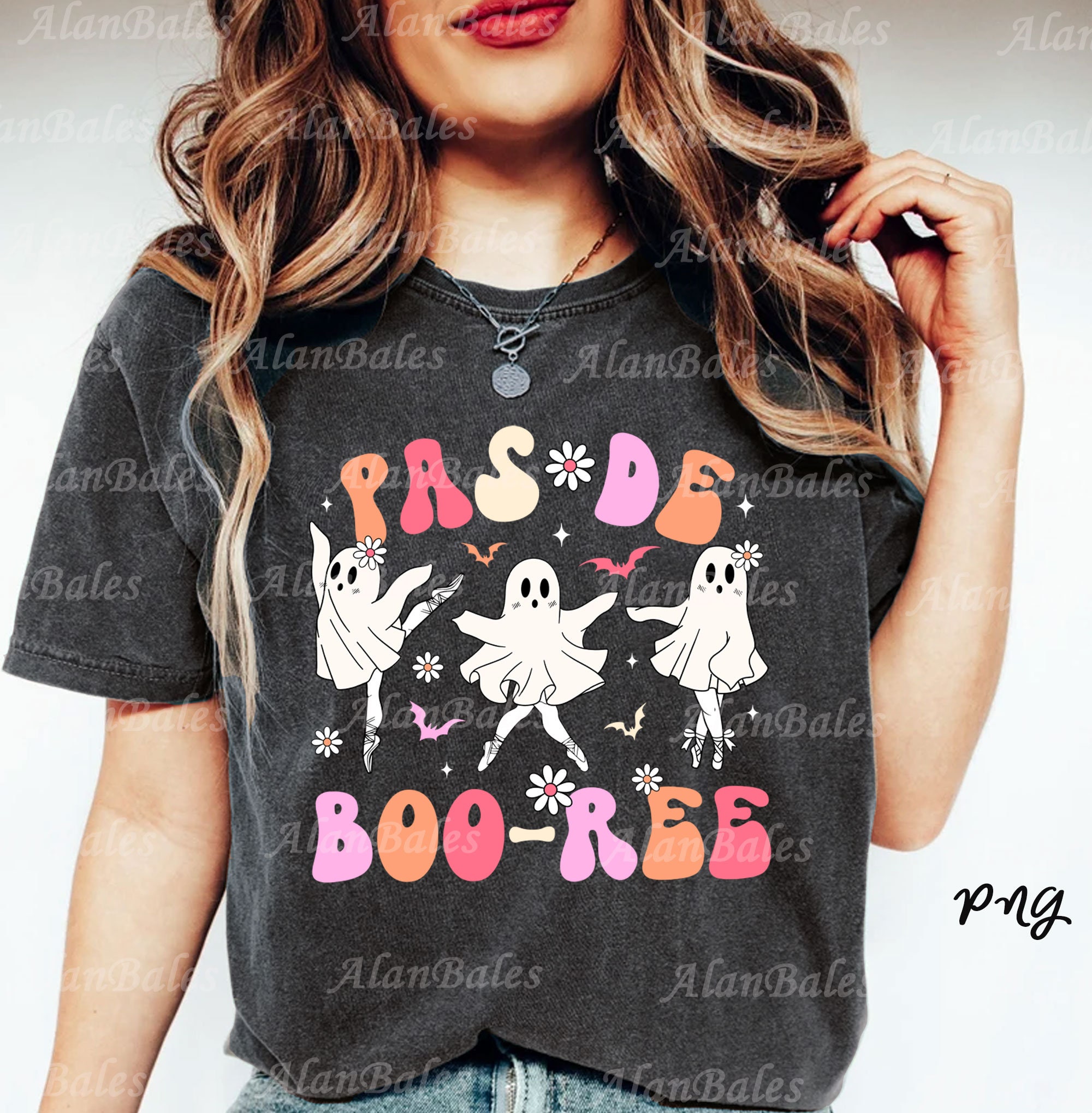 Pas De Boo-ree PNG, Spooky Season Png, Retro Halloween Png, Ballet ...