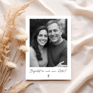Wedding card: Escort to the altar | Question card for dad, brother, & stepdad | Will you escort me to the wedding? | Best man question | Wedding