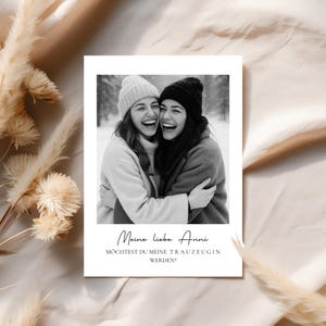 Would you be my maid of honor? – Bridesmaid | Best man card | Personalized with photo | Wedding card | Ask maid of honor