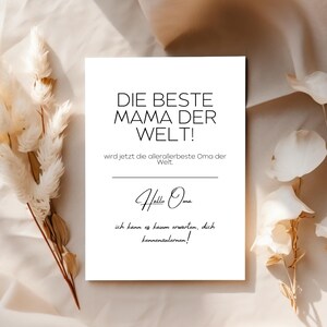 Schwangerschaft verkündigen | Du wirst Oma, Opa | Ihr werdet Großeltern | Babyankündigung | Wir werden Eltern | Personalisierbar