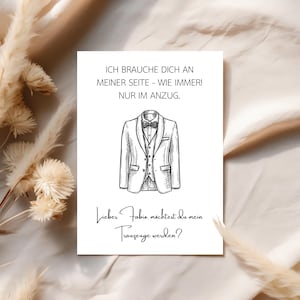 Would you like to be my best man? – Personalized best man card | Wedding card | Best man questions