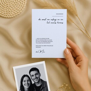 Photo de demande de témoin pour frères et sœurs – personnalisable | Frère et sœur | Surprise | Serais-tu ma demoiselle d'honneur ? | Carte