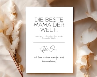 Ogłoszenie o ciąży | Zostaniecie babcią, dziadkiem | Zostaniecie dziadkami | Ogłoszenie o narodzinach dziecka | Zostaniemy rodzicami | Możliwość personalizacji