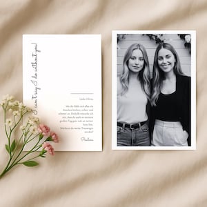 Foto personalizzata con domanda per damigella d'onore/damigella d'onore – Sorpresa – Vuoi essere la mia damigella d'onore? – Regalo di nozze | Biglietto