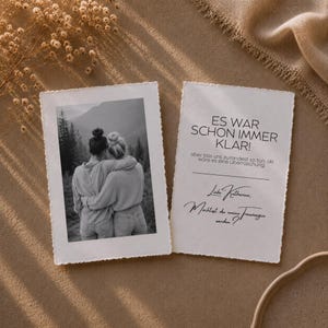 Trauzeugin fragen – Brautjungfer | Trauzeugenkarte mit Foto personalisiert | Hochzeit Karte | Möchtest du meine Trauzeugin werden