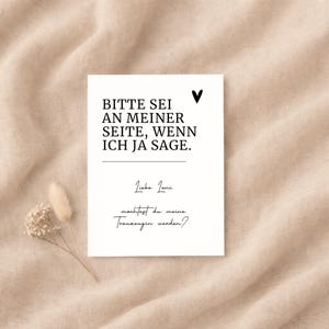 Möchtest du meine Trauzeugin werden? – Brautjungfer | Trauzeugenkarte | Hochzeit Karte | Trauzeugin fragen | Bridesmaid