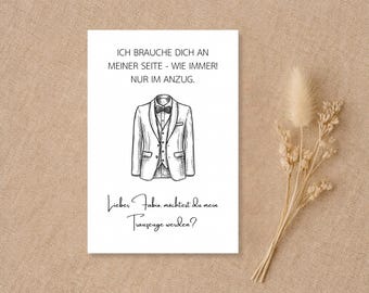 Will you be my best man? – Personalized best man card | Wedding card | Ask your best man