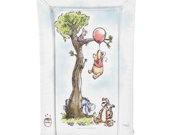 Deluxe Unisex Baby Waterproof Changing Mat with Raised Edges 46x73cm - Winnie the Pooh & Piglet
