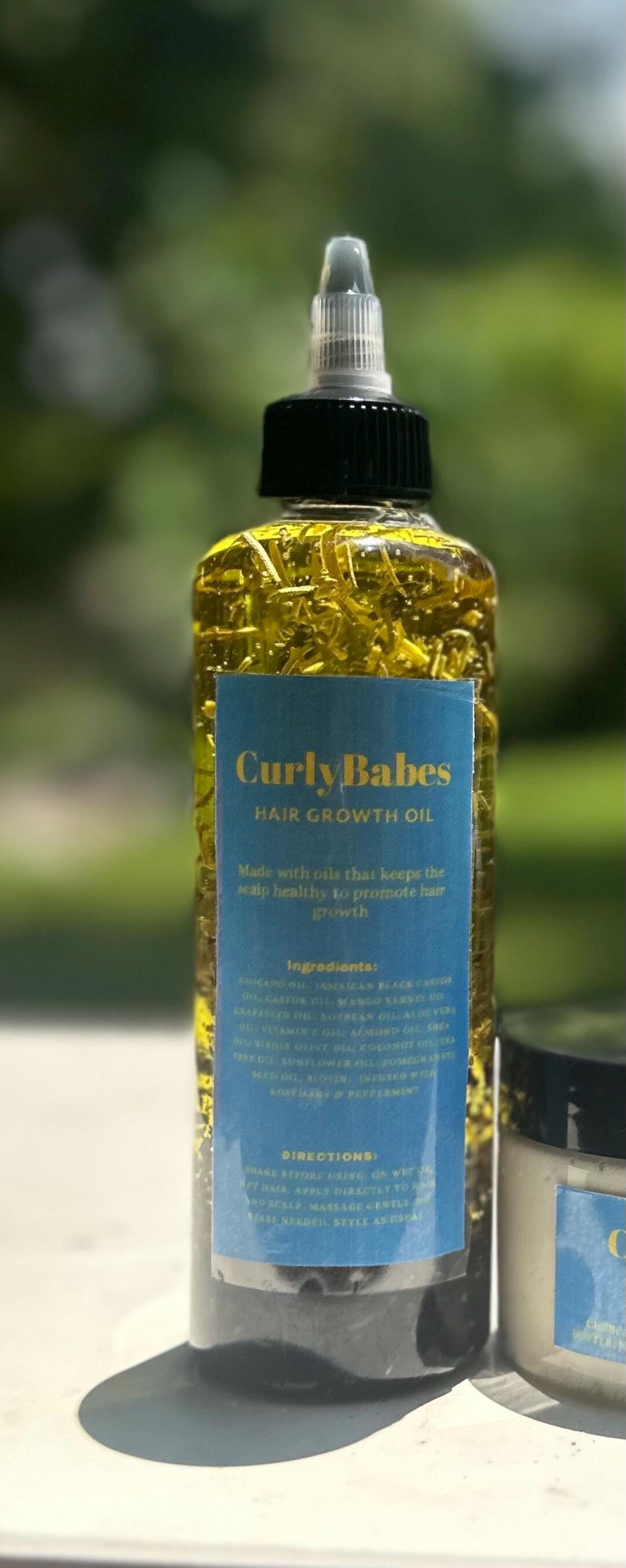 Powerful Hair Growth Oil With Peppermint Rosemary, Natural Hair