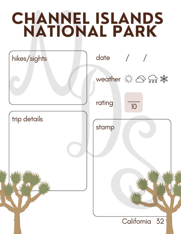 Printable National Park Passport Book - Etsy