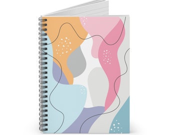 Contemporary Shapes Ruled Spiral Notebook