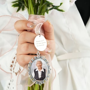 Wedding Bouquet Charm Custom Photos,Bride Bouquet Wedding Gift,Bride Wedding Memorial Custom Photo Charm,Photo Charm,Wedding Flower Bride