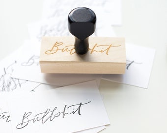 bullsh*t calligraphy stamp | funny sassy humor gift
