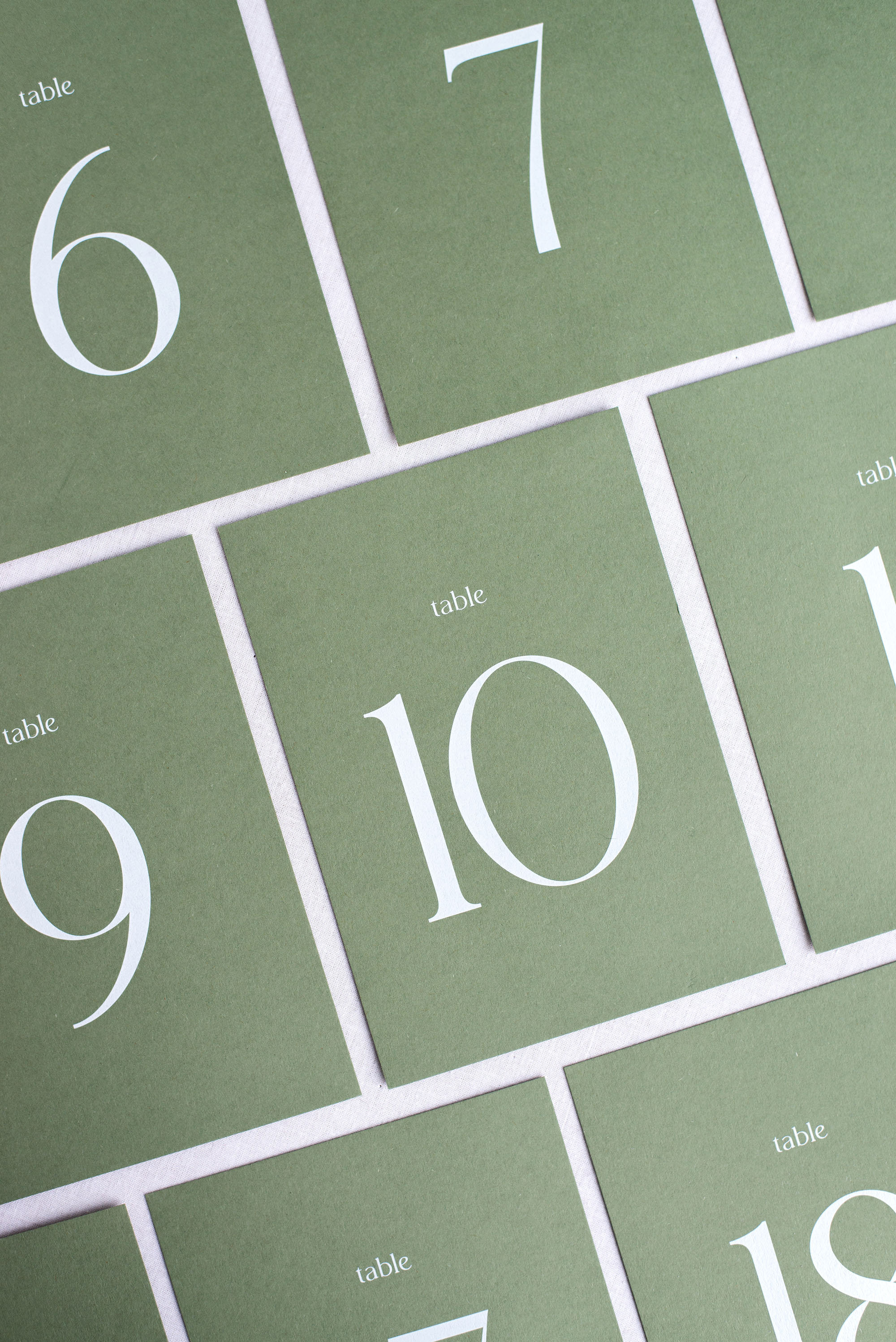 White Ink Printed Table Numbers | Modern Wedding Reception, Pick Your ...