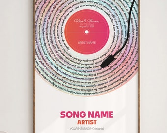 Traumhafter Songtext, Print, Hochzeitsgeschenk, Hochzeitsgeschenk, Geburtstagsgeschenk (Digitaler Download)