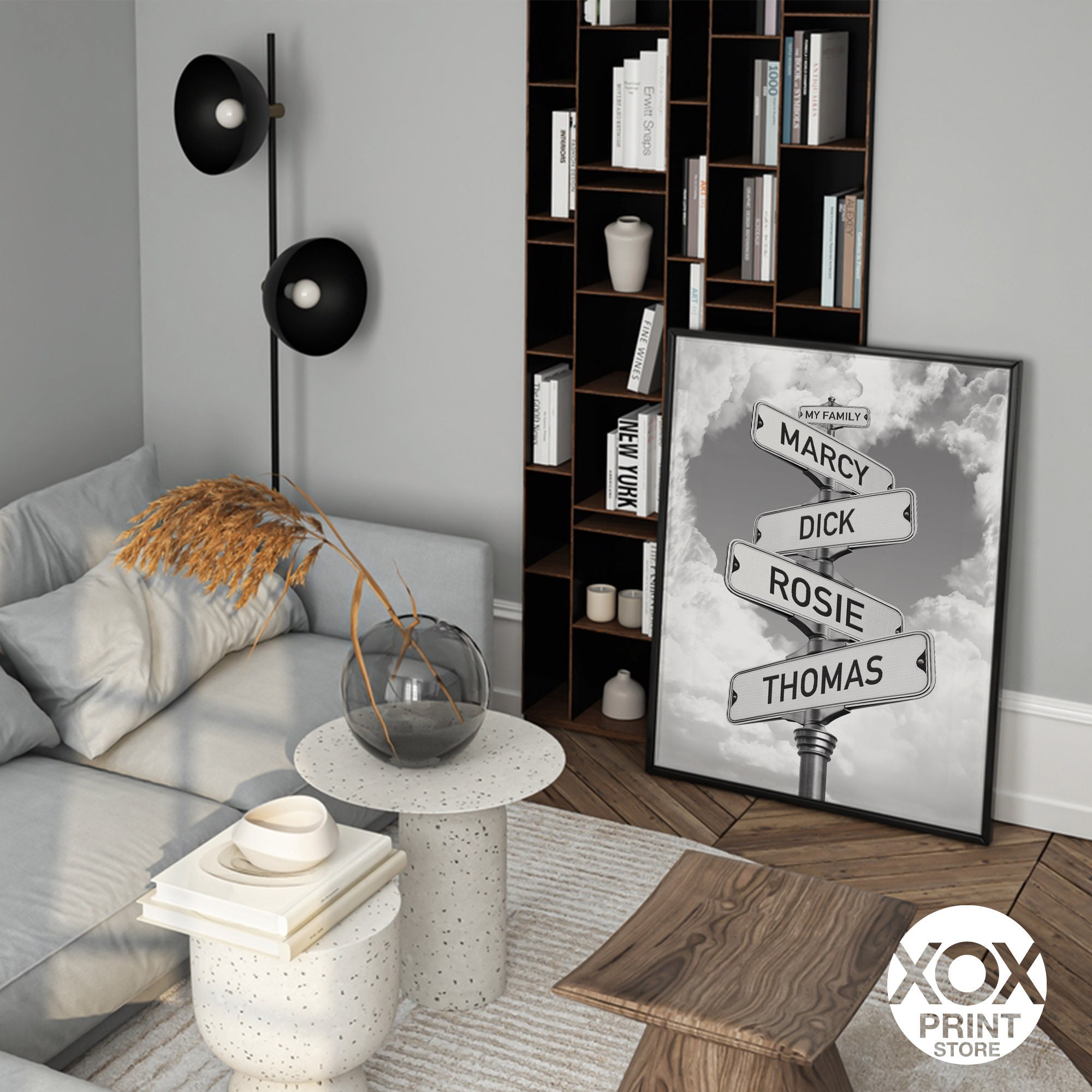 Personalized Family Names Street Sign Wall Art (digital Download) - Etsy