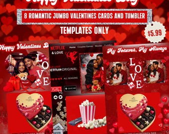 Romantic Jumbo Valentines Day Cards