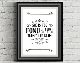 Printable Books Quote - Louisa May Alcott