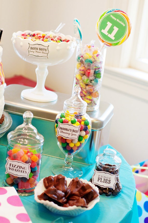 Harry Potter Candy Labels Harry Potter Honeydukes Sweet Shop Candy Jar ...