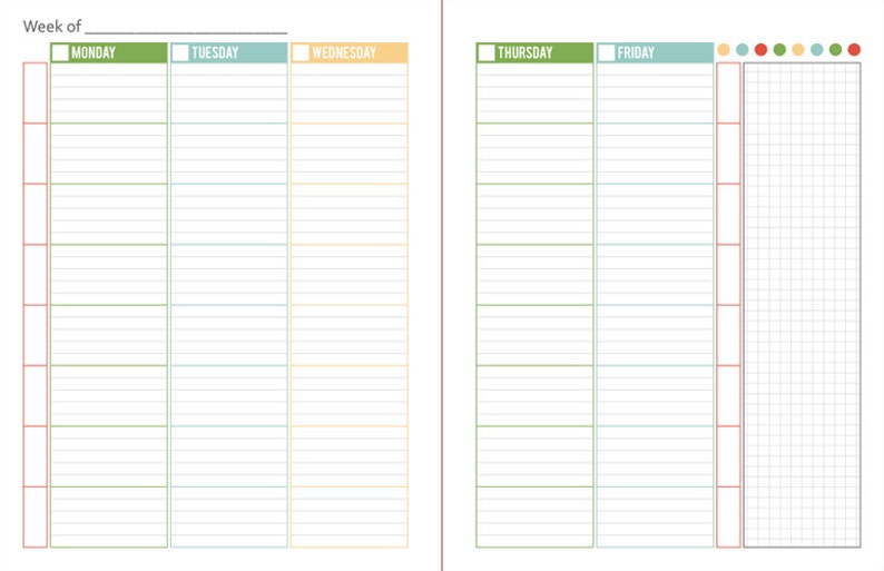 Printable Undated Homeschool Planner Perpetual - Etsy