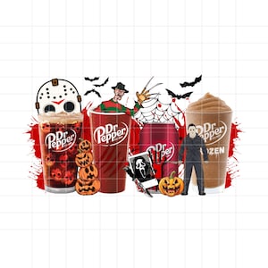 Hallowen Dr Pepper Coke Png, Dr Pepper horror Halloween png,Dr Pepper Png,Hallowen Party Pepper Png, Hallowen Party Png, sublimation png